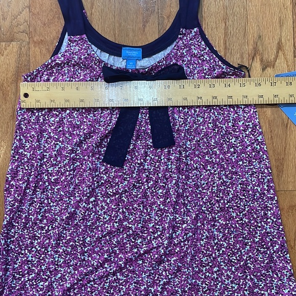 SimplyVera Vera Wang Intimates Extra Small Sleep Lounge Top only NWT Purple - Picture 2 of 12